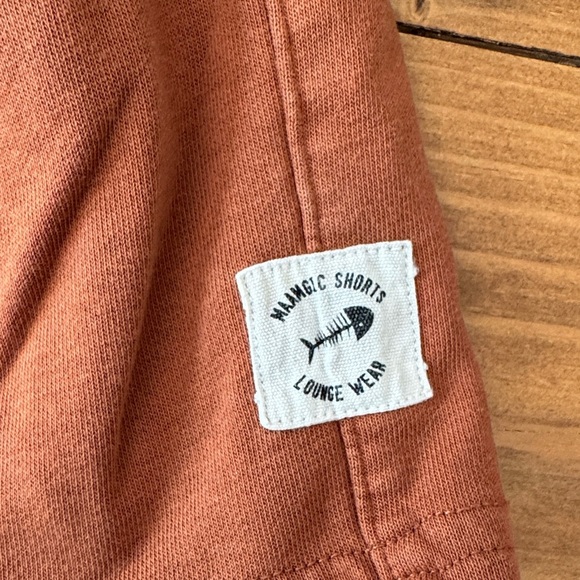 Men's Athletic Shorts in Rust with White Drawstring - Picture 2 of 11